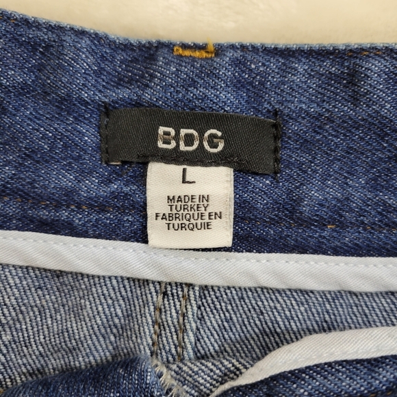 Urban Outfitters BDG Denim Jean Front Ruffle Mini Skirt Large - Picture 4 of 7